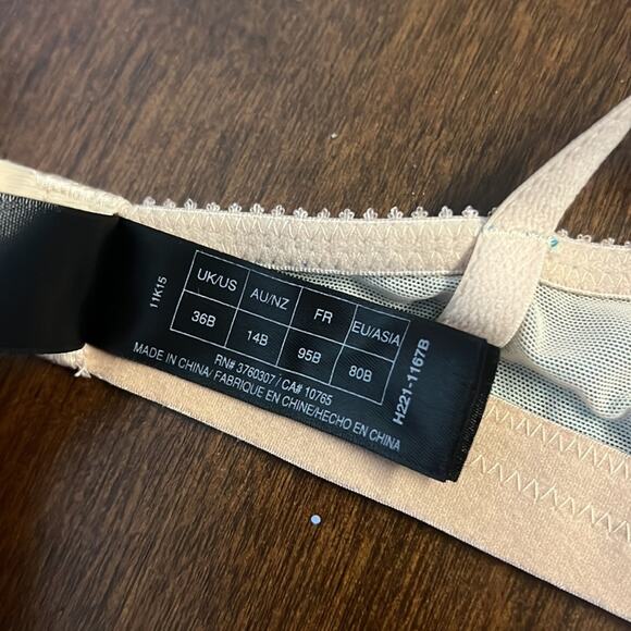 HEIDI By Heidi Klum Blue Lace Bra H221-1167B 36B - Picture 5 of 6